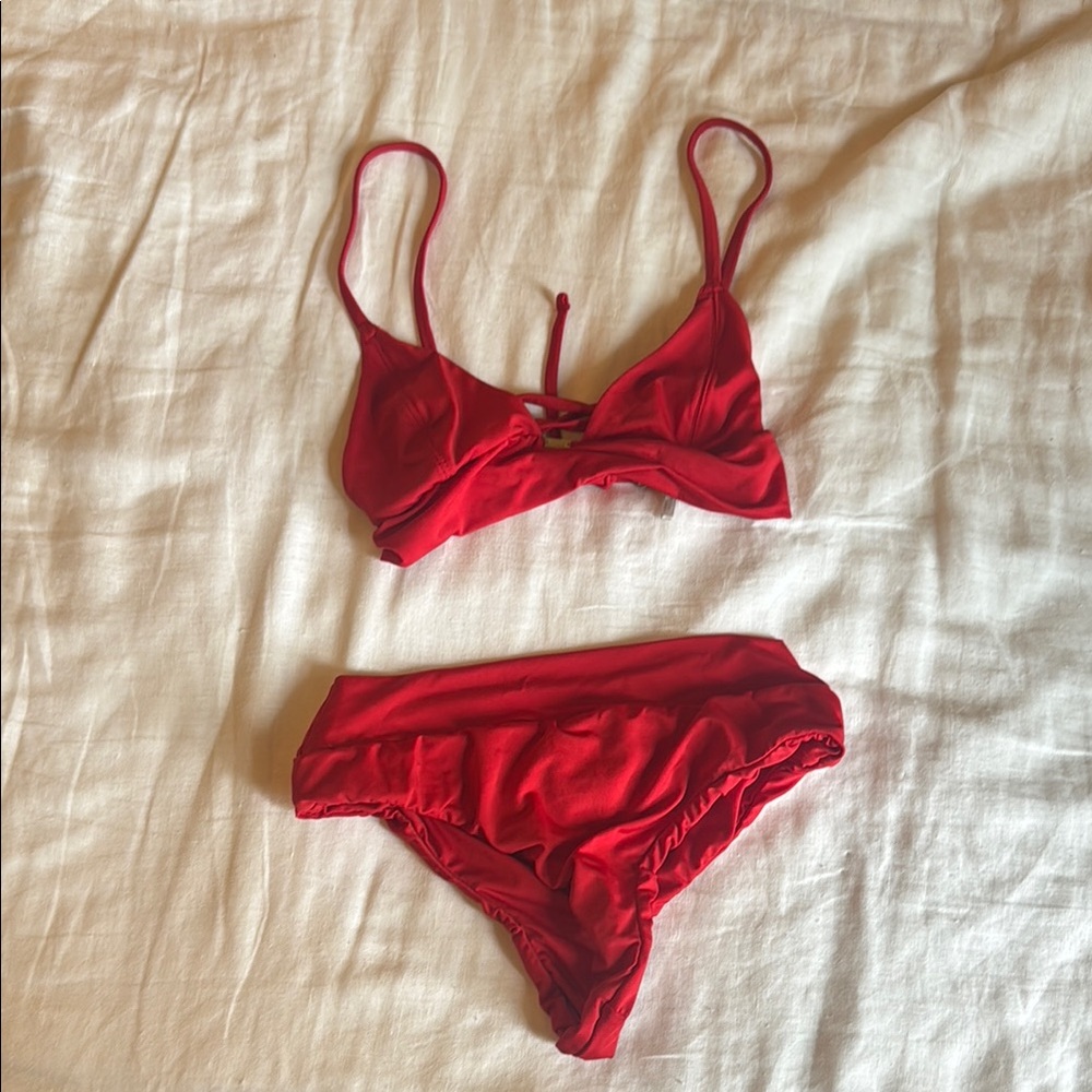 Gooseberry intimates red bikini